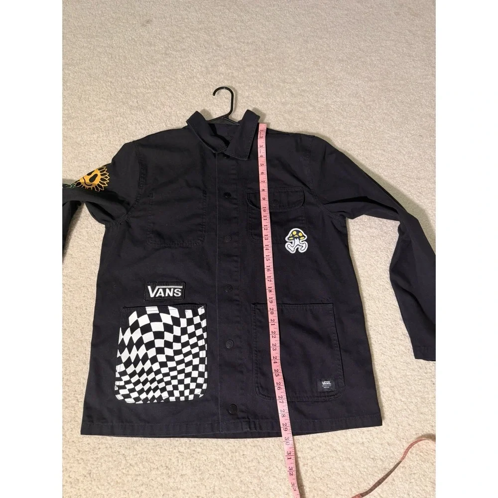 Vans Micro Dazed Drill Chore Coat Black Denim Jacket Tyson Peterson Graphic Logo